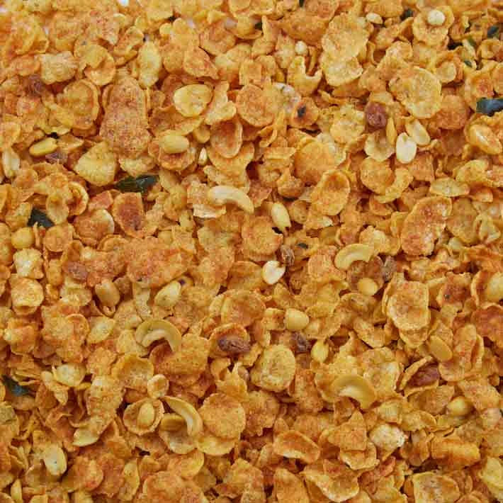 Spicy Corn Chivda - 50% Less Oil Used