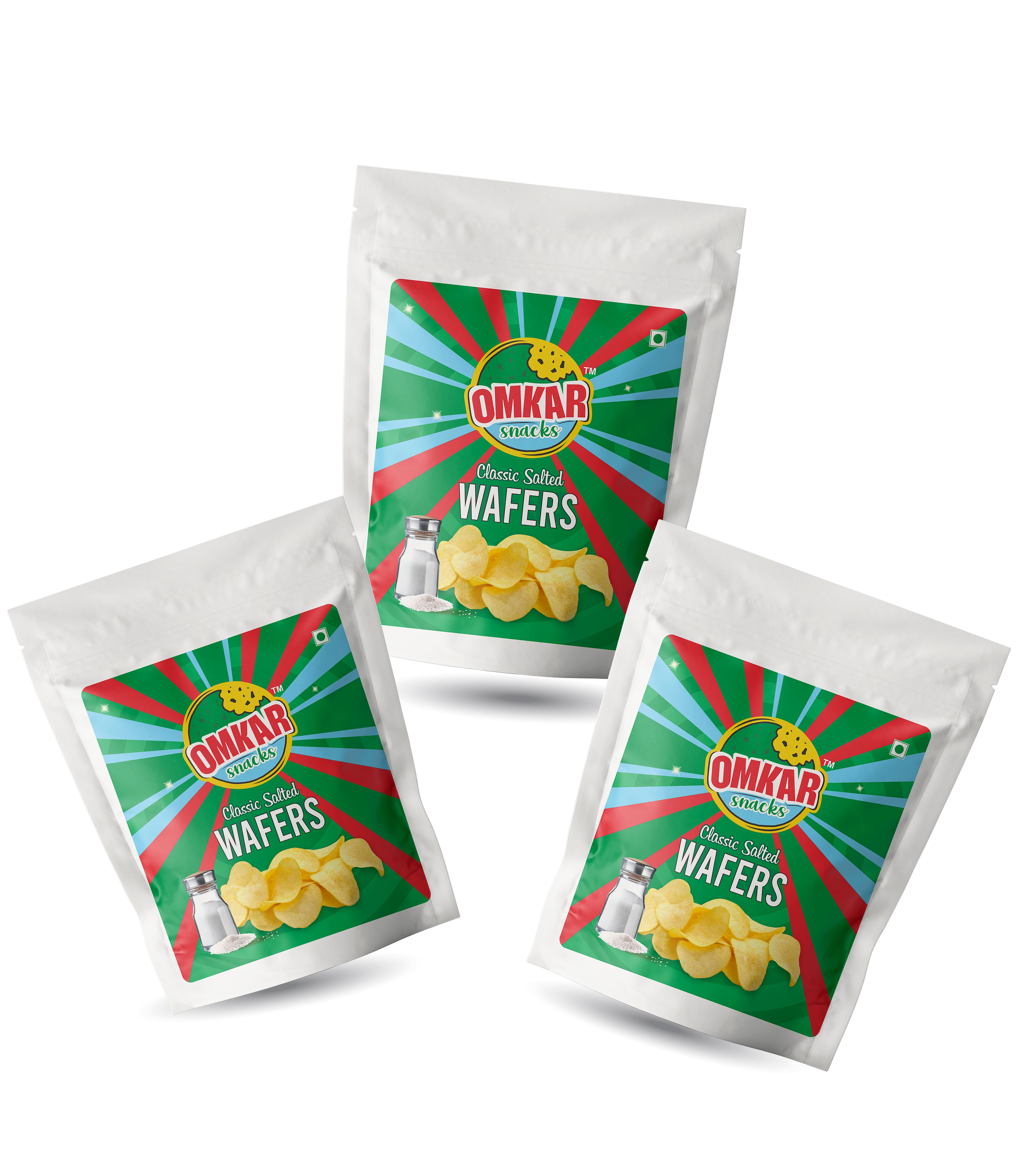 Classic Salted Wafers : CRISP 100% OIL 50% LESS